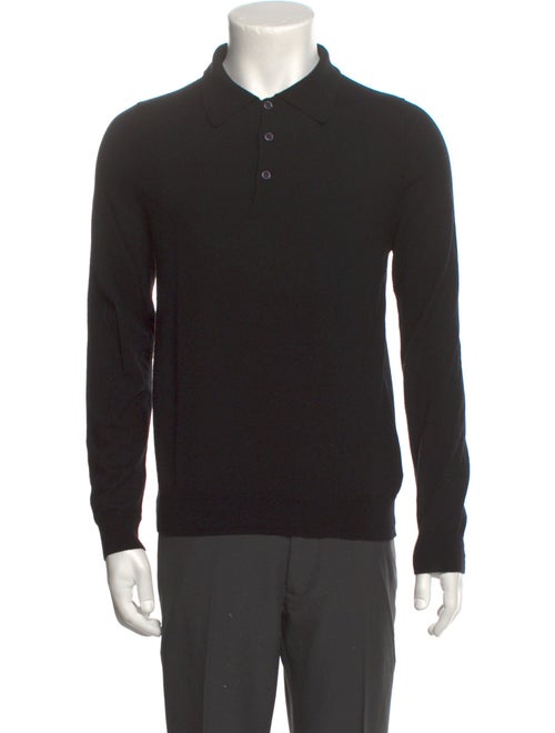 Prada 2023 Virgin Wool Polo Sweater