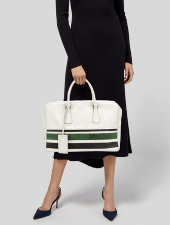 Prada Saffiano Leather Saffiano Righe