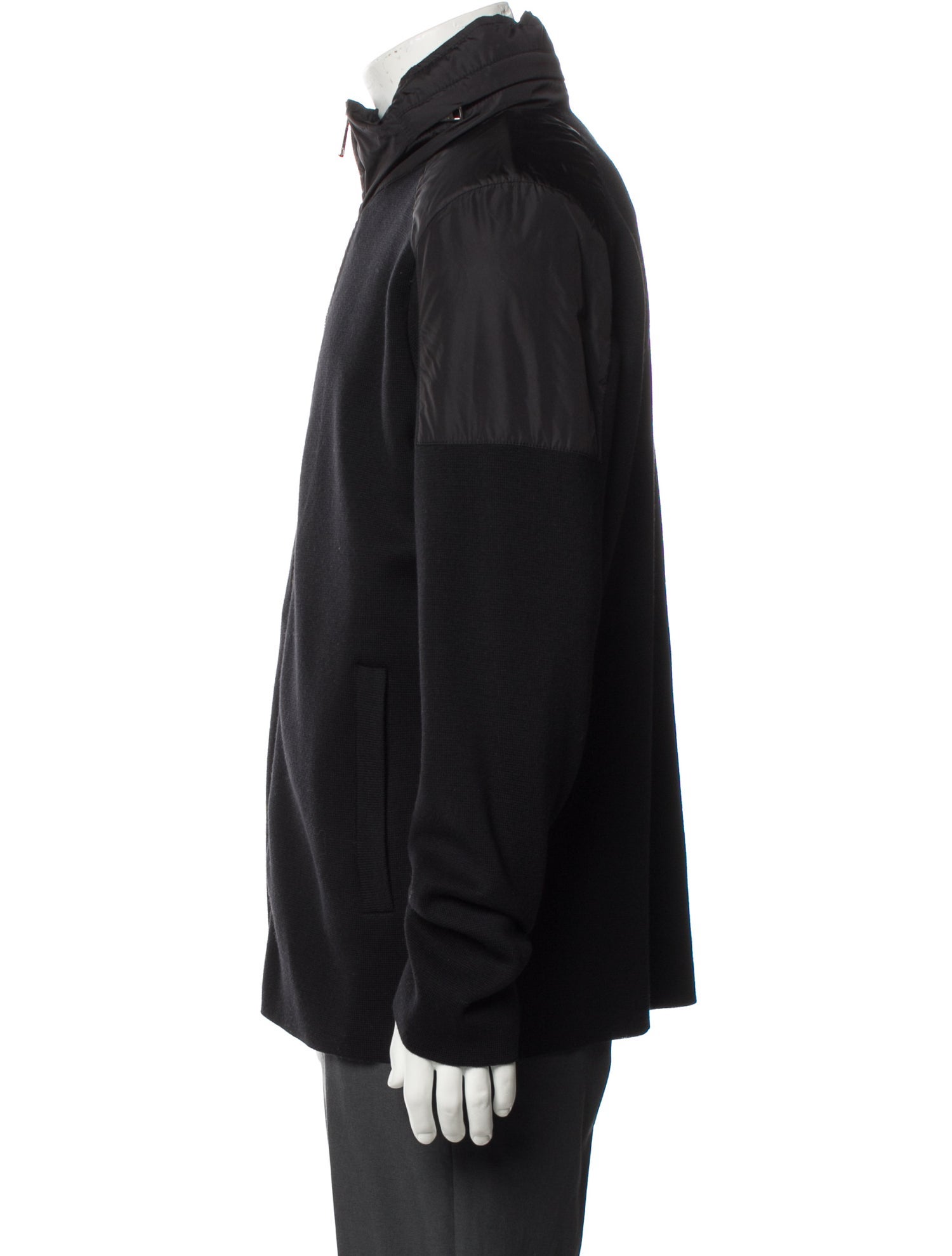 Prada 2018 Enameled Metal Triangle Bomber Jacket