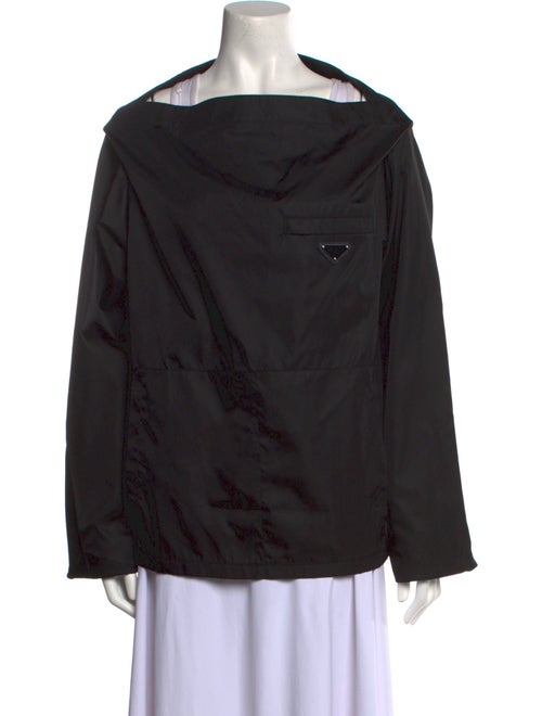 Prada 2021 Enameled Metal Triangle Sweatshirt