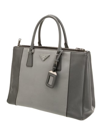 Prada Saffiano Leather Galleria Double Zip Large