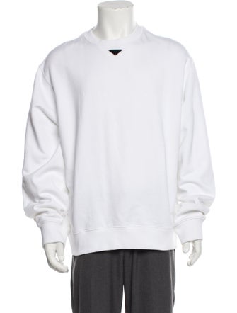Prada 2023 Enameled Metal Triangle Sweatshirt