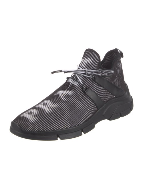 Prada Striped Athletic Sneakers