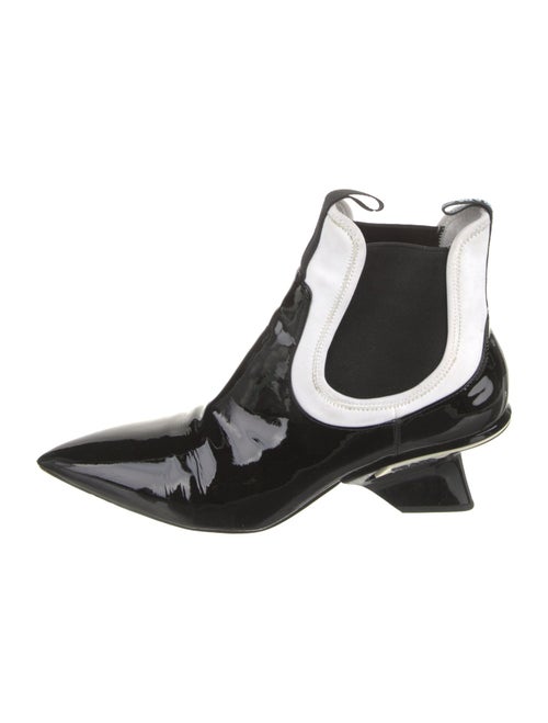 Prada Patent Leather Chelsea Boots