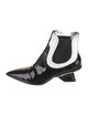 Prada Patent Leather Chelsea Boots