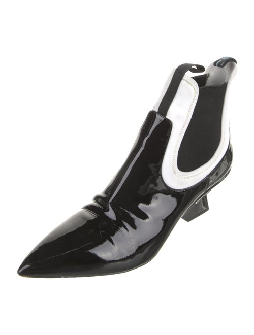 Prada Patent Leather Chelsea Boots