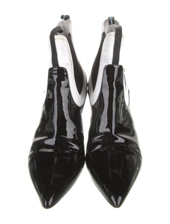 Prada Patent Leather Chelsea Boots