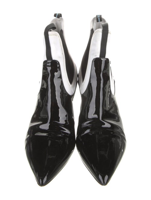 Prada Patent Leather Chelsea Boots