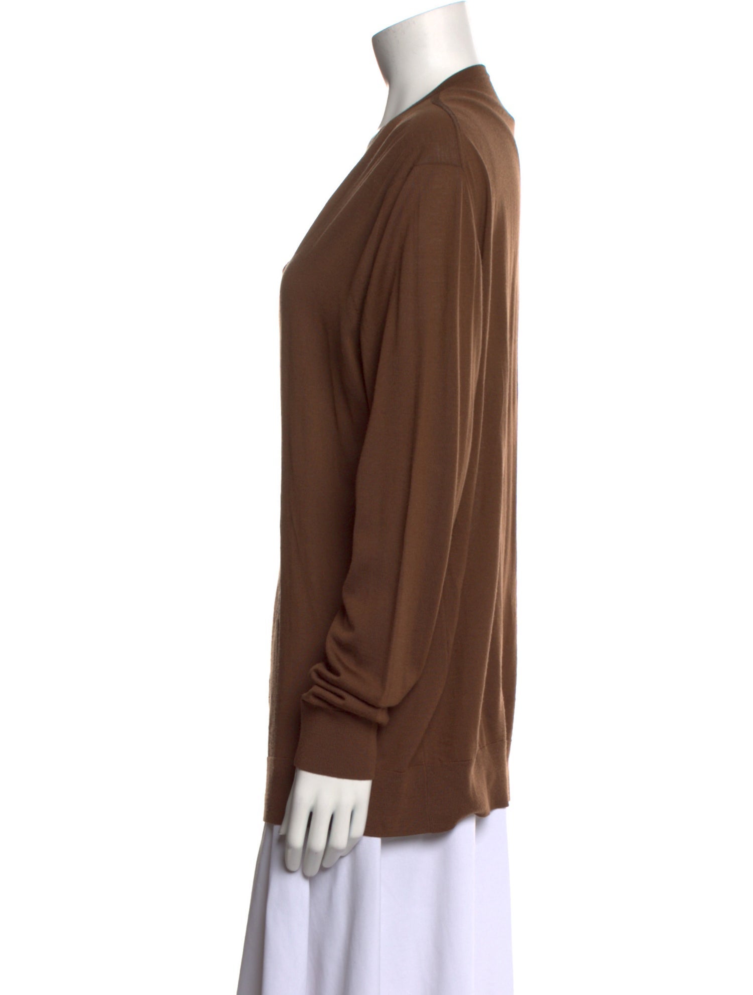 Prada V-Neck Long Sleeve Pullover