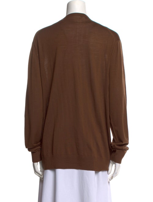 Prada V-Neck Long Sleeve Pullover