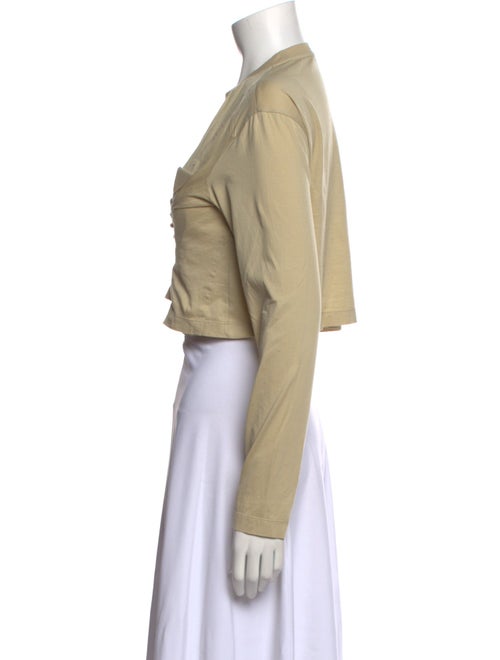 Prada 2022 Mock Neck Crop Top