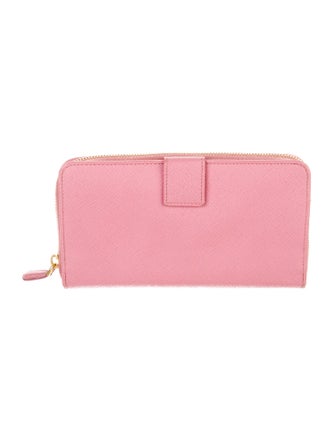 Prada Saffiano Metal Leather Continental Wallet