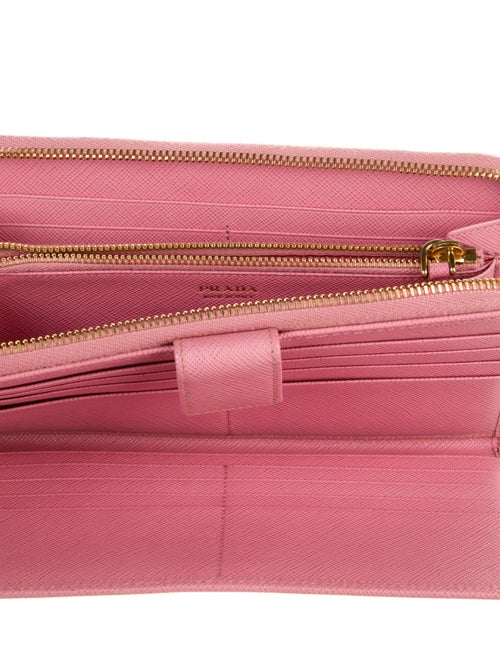 Prada Saffiano Metal Leather Continental Wallet