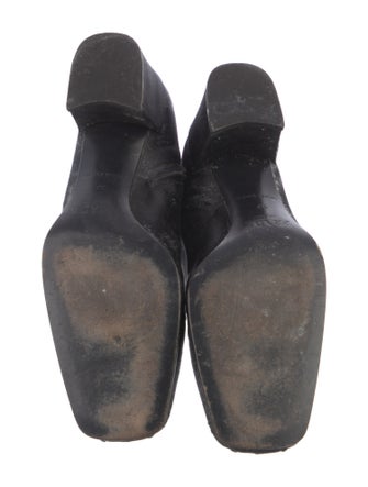 Prada Embroidered Accent Lace-Up Boots