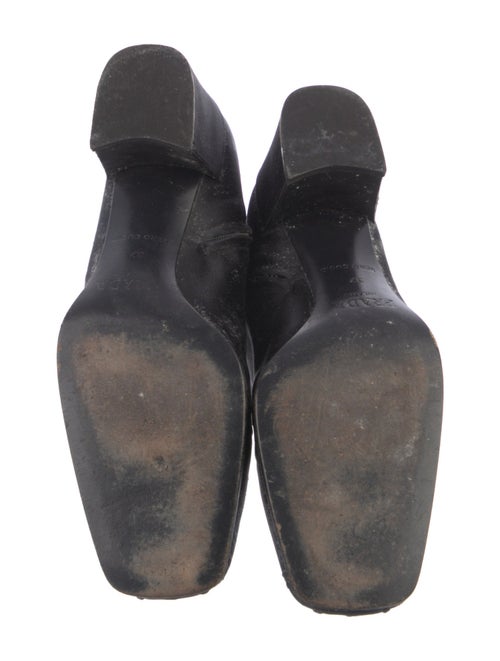 Prada Embroidered Accent Lace-Up Boots