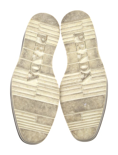 Prada Leather Lasercut Accents Loafers