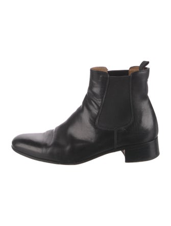 Prada Patent Leather Chelsea Boots