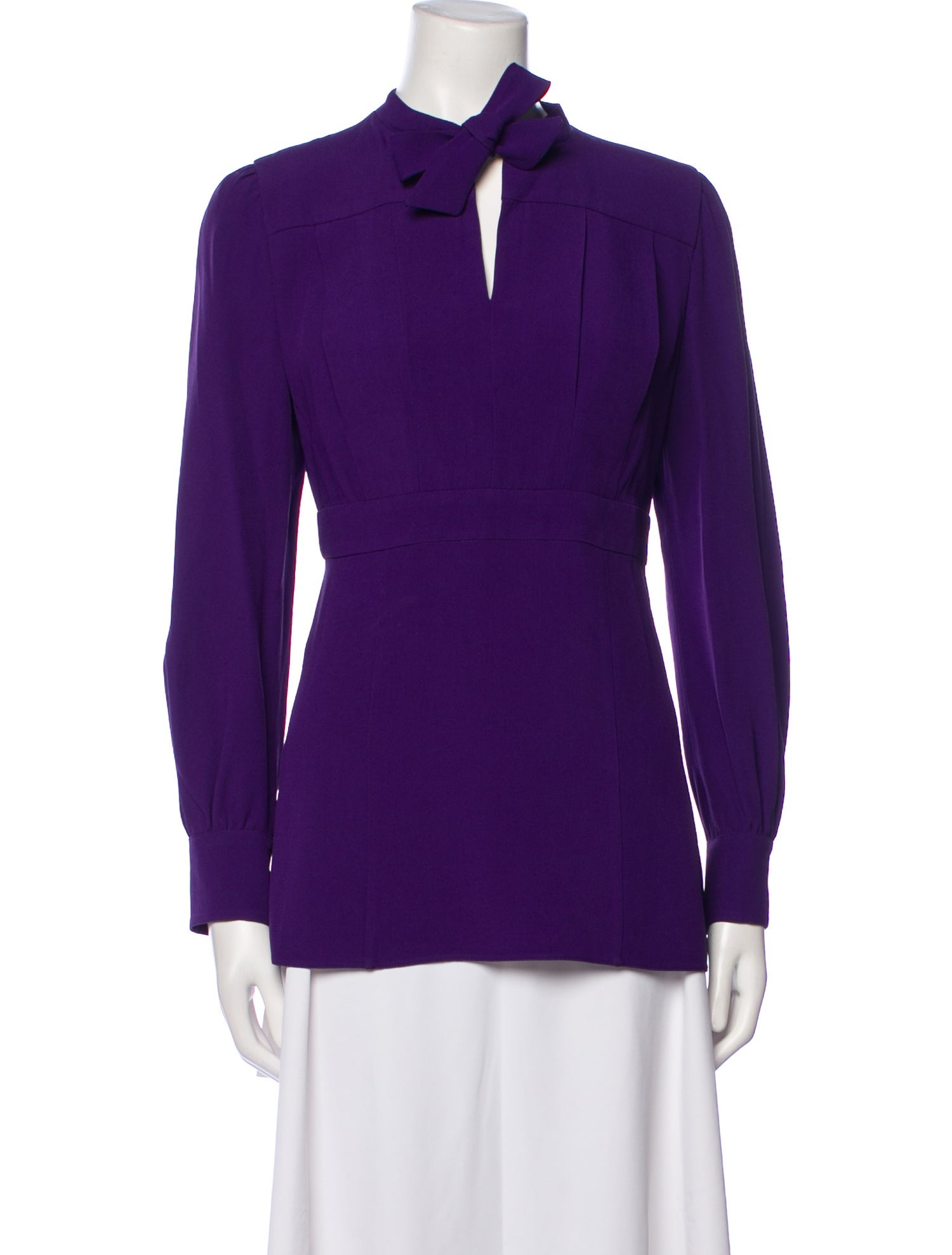 Prada 2017 Tie Neck Blouse