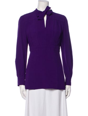 Prada 2017 Tie Neck Blouse