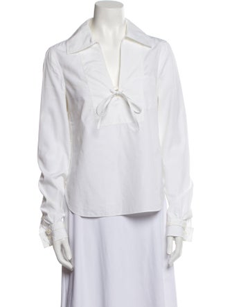 Prada 2016 V-Neck Blouse