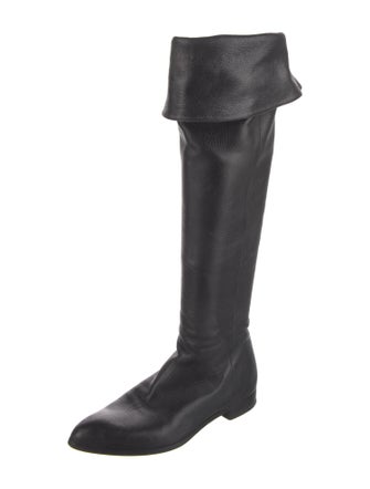 Prada Leather Riding Boots