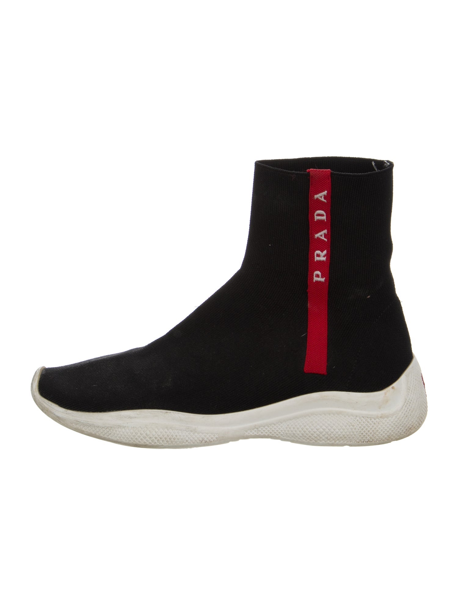 Prada Mesh Accents Sock Sneakers