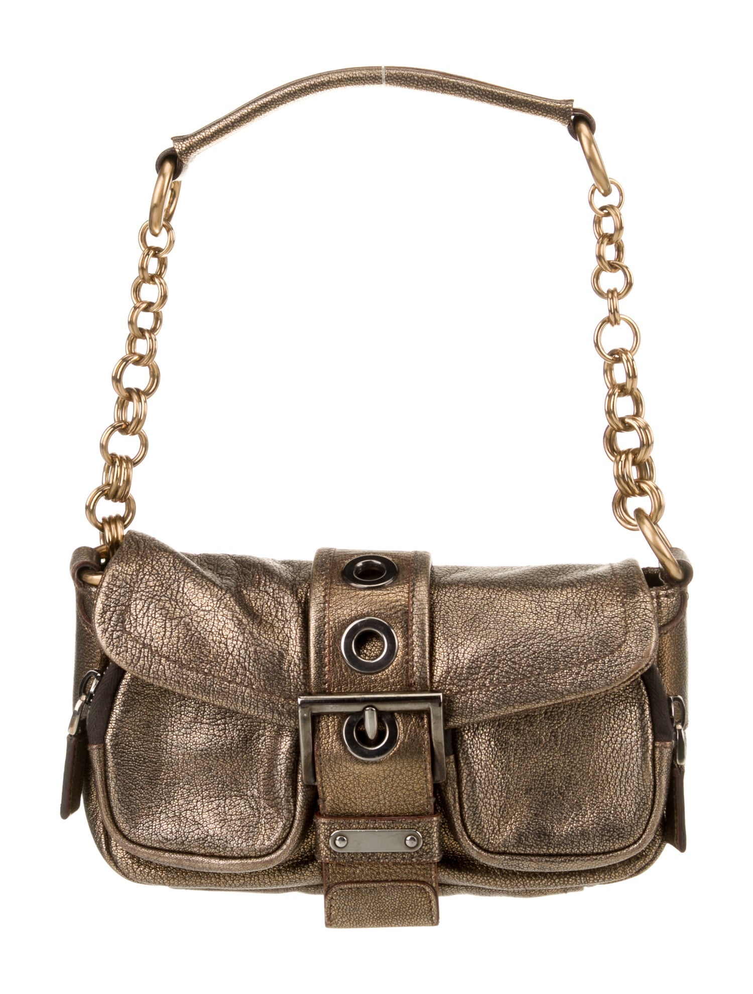 Prada Vitello Leather Shoulder Bag