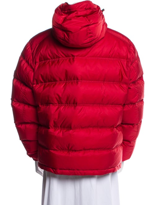 Prada 2021 Enameled Metal Triangle Puffer Coat