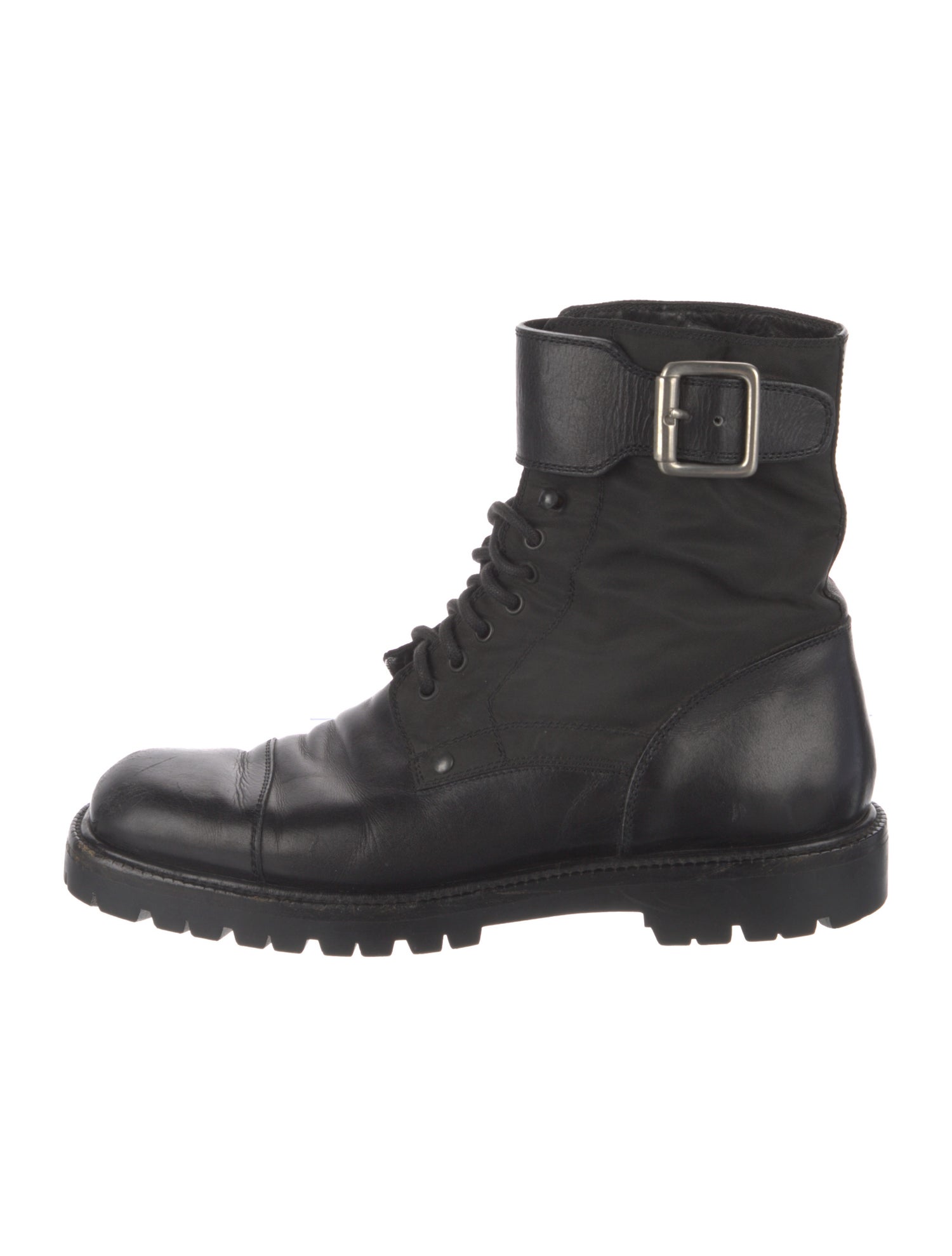 Prada Nylon Combat Boots