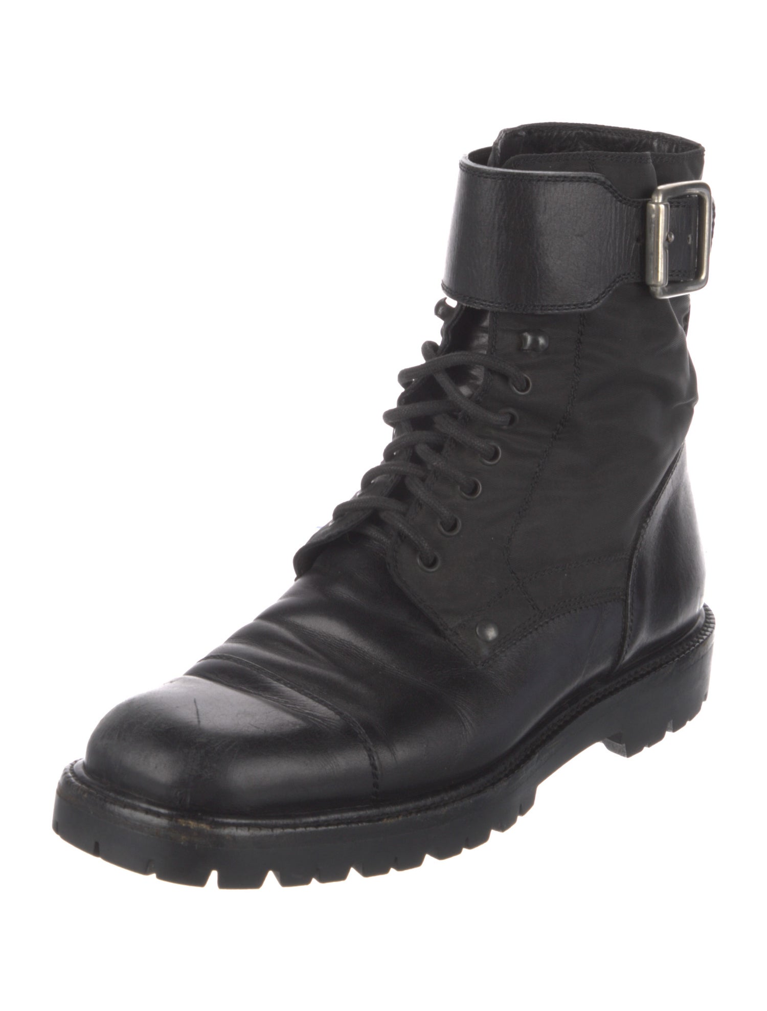 Prada Nylon Combat Boots