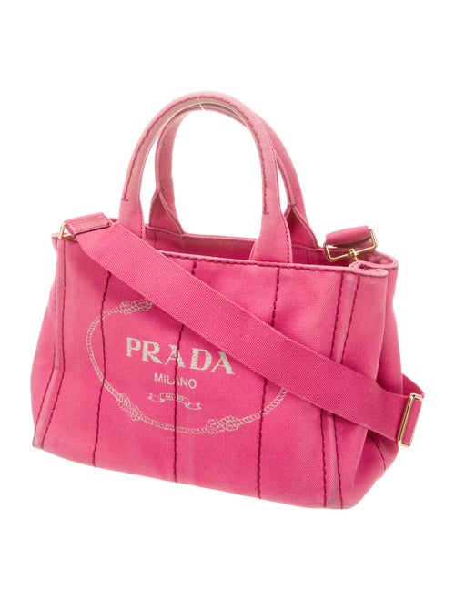 Prada Canvas Small Canapa Logo Tote Small