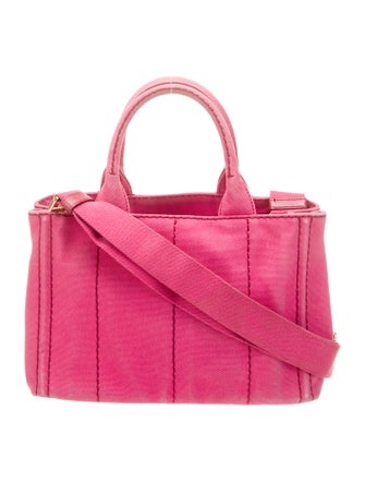 Prada Canvas Small Canapa Logo Tote Small