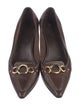 Prada Leather Chain-Link Accents Pumps