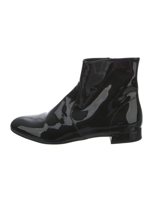 Prada Patent Leather Chelsea Boots