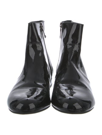 Prada Patent Leather Chelsea Boots