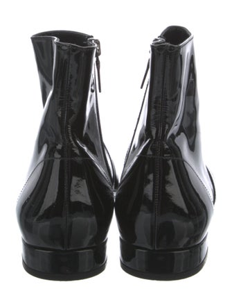 Prada Patent Leather Chelsea Boots