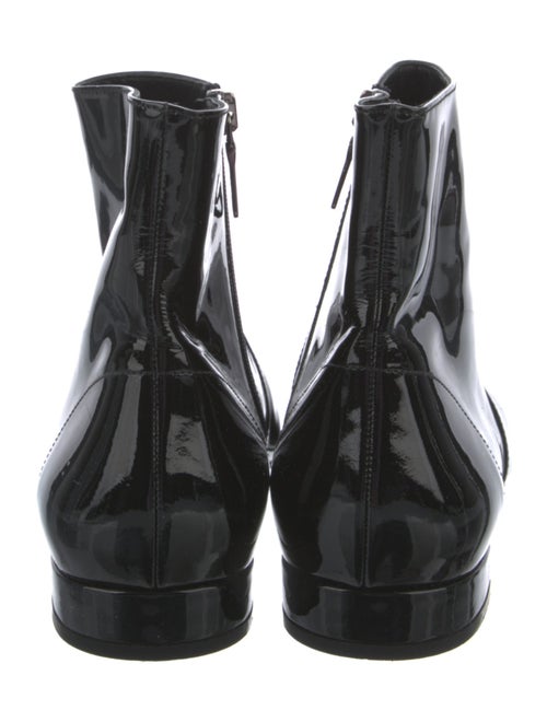Prada Patent Leather Chelsea Boots
