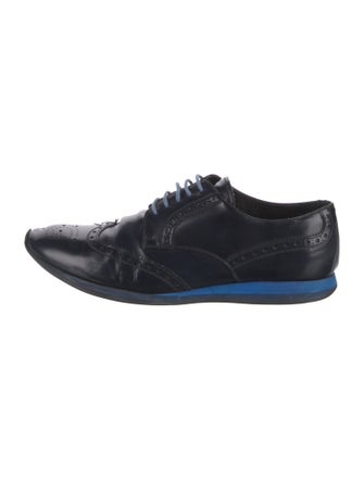 Prada Leather Lasercut Accents Brogues
