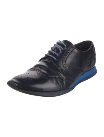 Prada Leather Lasercut Accents Brogues