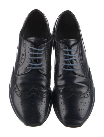 Prada Leather Lasercut Accents Brogues
