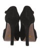 Prada Suede Cutout Accent Slingback Pumps