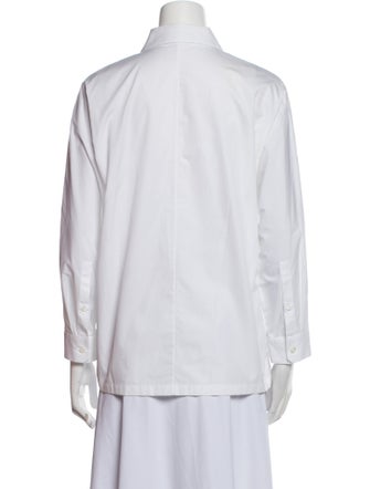 Prada 2021 Long Sleeve Button-Up Top