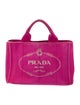Prada Enameled Metal Triangle Top Handle Bag