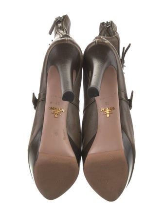 Prada Leather Lace-Up Boots