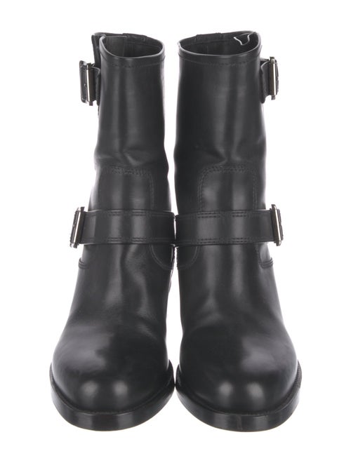 Prada Leather Moto Boots