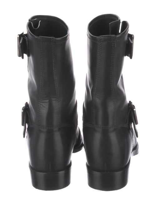 Prada Leather Moto Boots