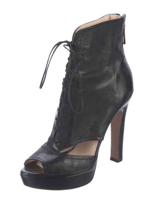 Prada Leather Lace-Up Boots