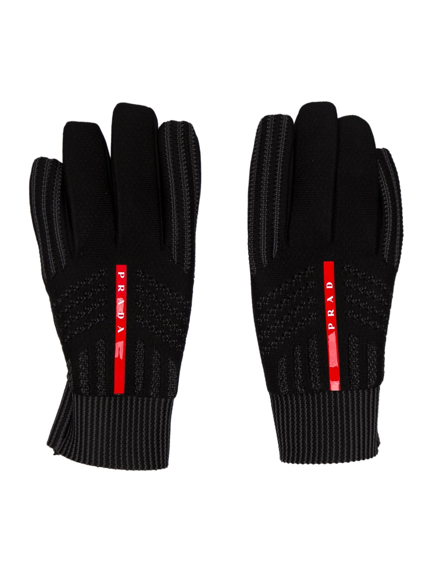 小物 PRADA SPORT knit gloves Prada Men's Sport Knit Linea Rossa Gloves - Bergdorf Goodman