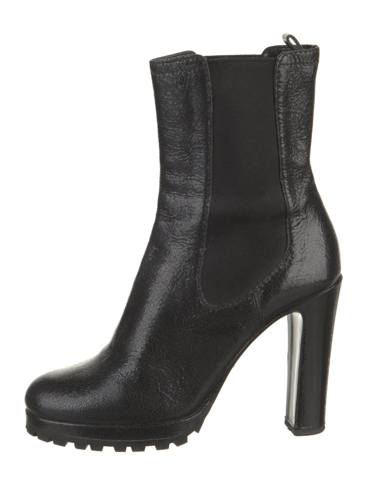 Prada Leather Chelsea Boots