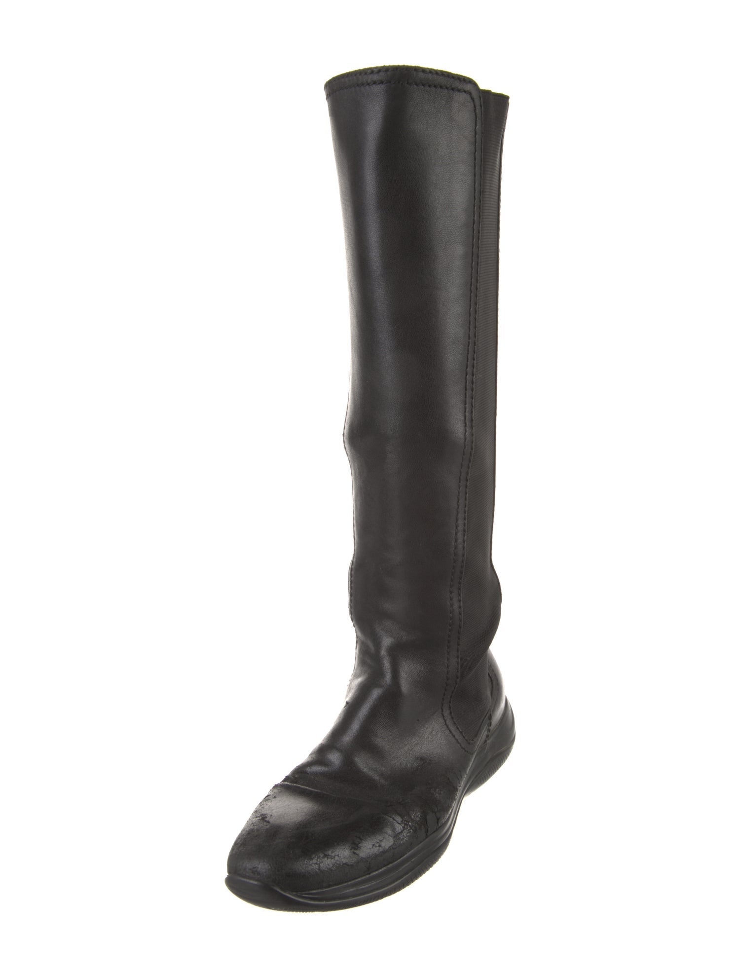 Prada Leather Riding Boots